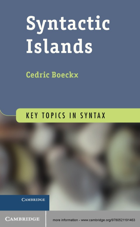Cover image for book Syntactic Islands