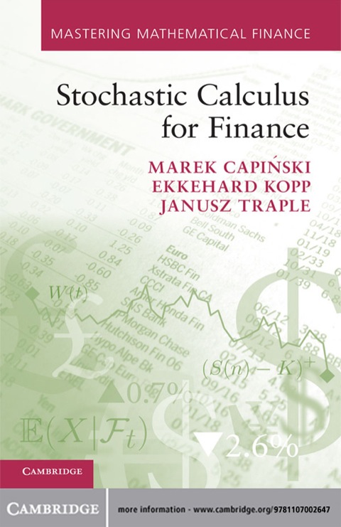 Cover image for book Stochastic Calculus for Finance
