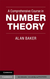 Cover image: A Comprehensive Course in Number Theory 1st edition 9781107019010