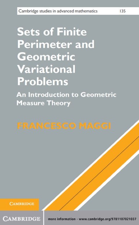 Cover image for book Sets of Finite Perimeter and Geometric Variational Problems
