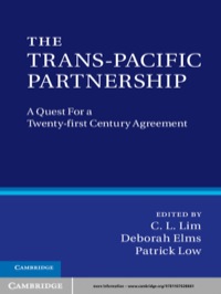 Imagen de portada: The Trans-Pacific Partnership 1st edition 9781107028661