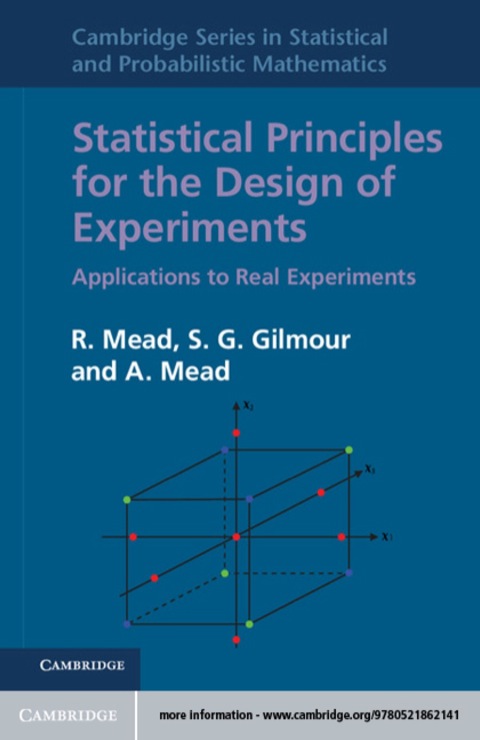Cover image for book Statistical Principles for the Design of Experiments