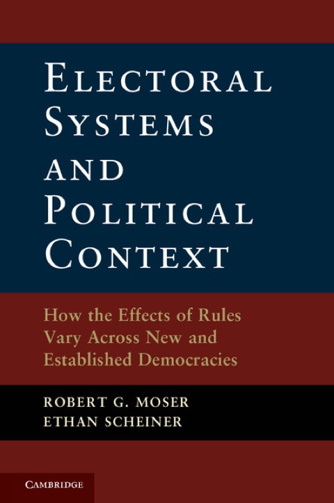 Cover image for book Electoral Systems and Political Context