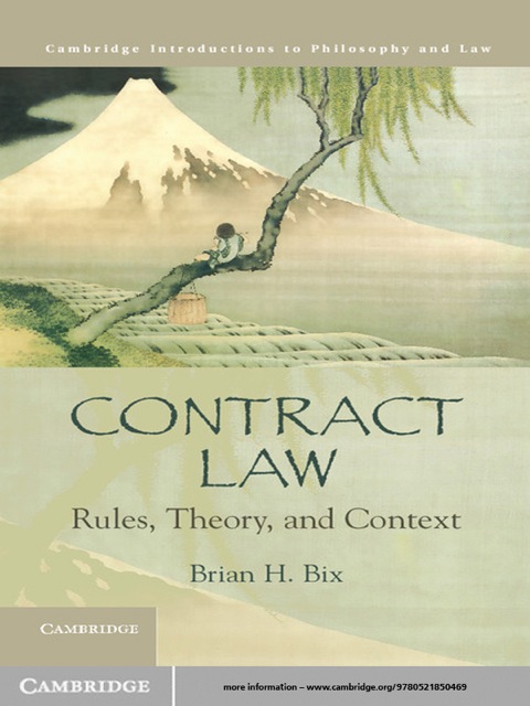 Cover image for book Contract Law