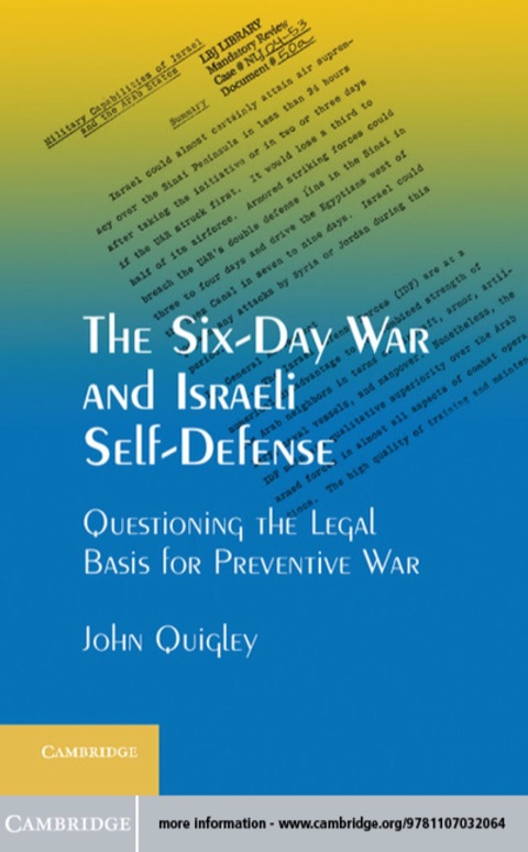 Cover image for book The Six-Day War and Israeli Self-Defense