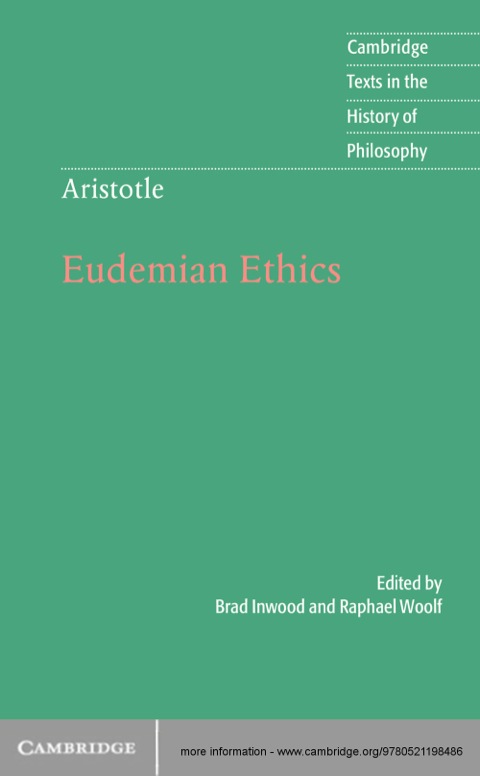 Aristotle: Eudemian Ethics 
