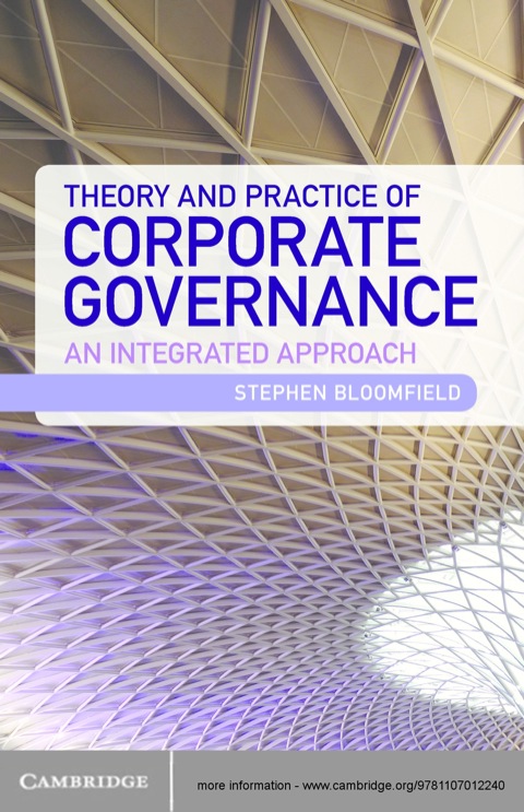 Cover image for book Theory and Practice of Corporate Governance