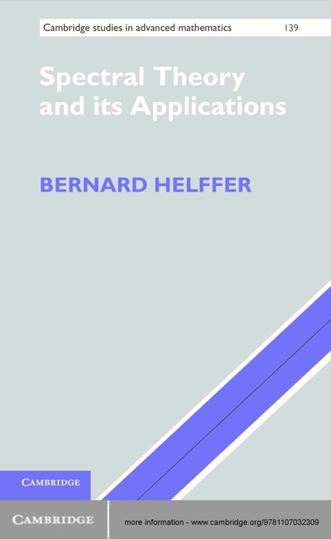 Cover image for book Spectral Theory and its Applications
