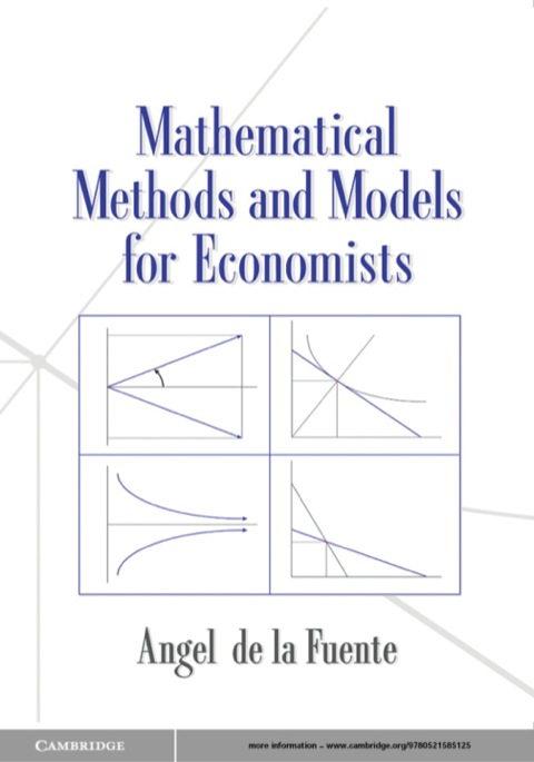 Cover image for book Mathematical Methods and Models for Economists