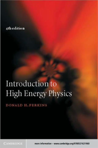 Introduction to High Energy Physics