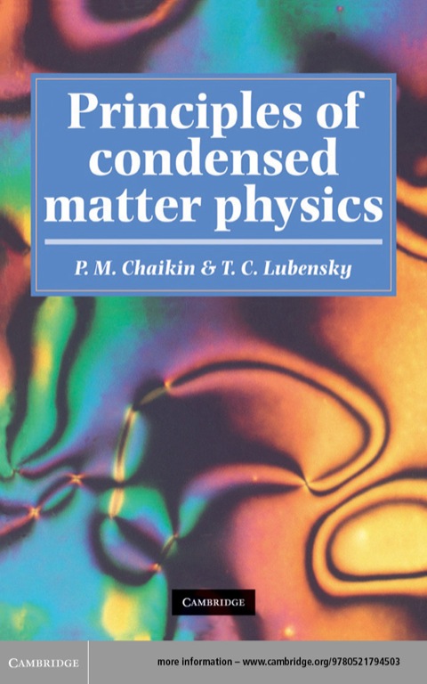 Cover image for book Principles of Condensed Matter Physics
