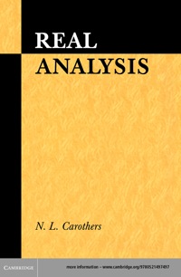 صورة الغلاف: Real Analysis 1st edition 9780521497565