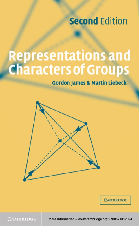 Cover image for book Representations and Characters of Groups