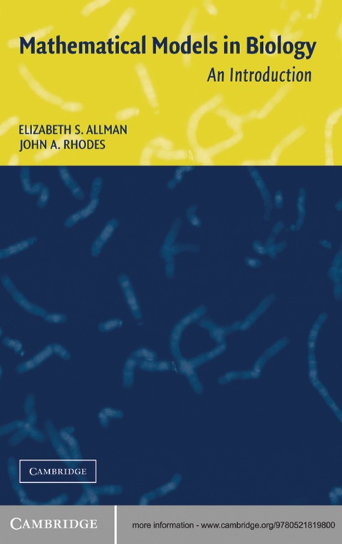 Cover image for book Mathematical Models in Biology
