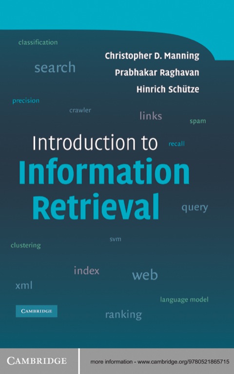 Cover image for book Introduction to Information Retrieval