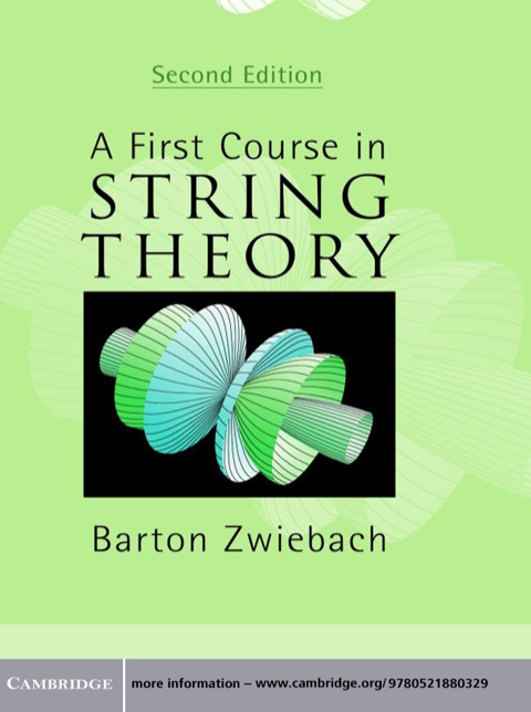 Cover image for book A First Course in String Theory
