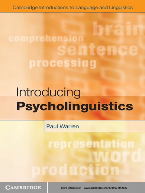 Introducing Psycholinguistics 