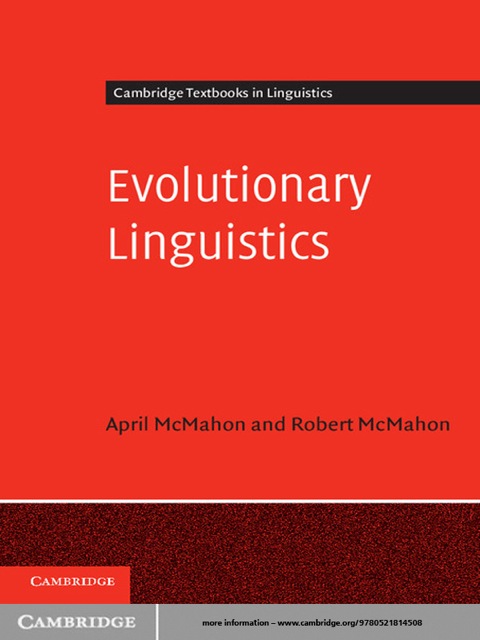 Cover image for book Evolutionary Linguistics