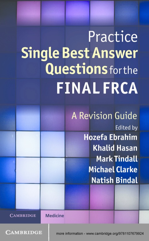 Cover image for book Practice Single Best Answer Questions for the Final FRCA
