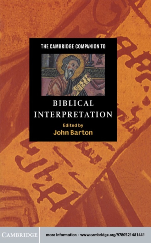 Cover image for book The Cambridge Companion to Biblical Interpretation