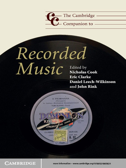 The Cambridge Companion to Recorded Music 