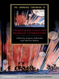 The Cambridge Companion to Twentieth-Century Russian Literature