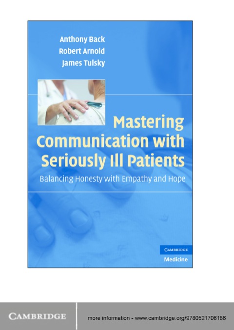 Cover image for book Mastering Communication with Seriously Ill Patients