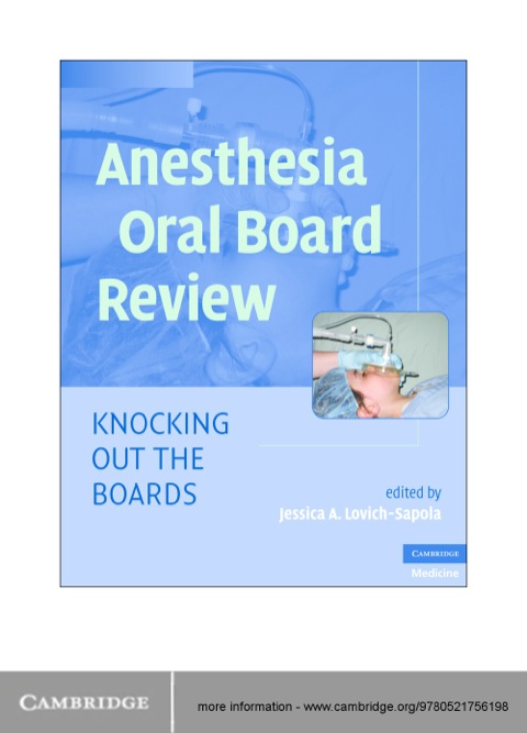 Cover image for book Anesthesia Oral Board Review