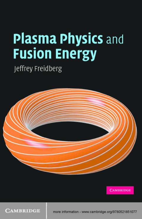 Cover image for book Plasma Physics and Fusion Energy