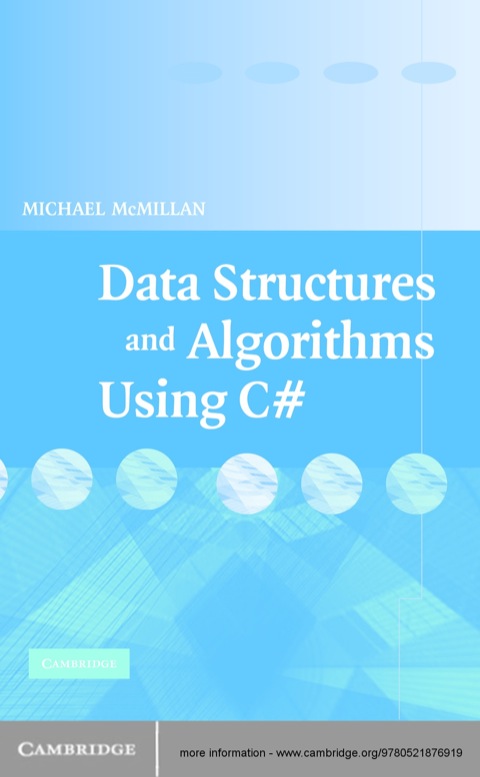 Cover image for book Data Structures and Algorithms Using C#