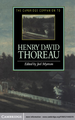 The Cambridge Companion to Henry David Thoreau