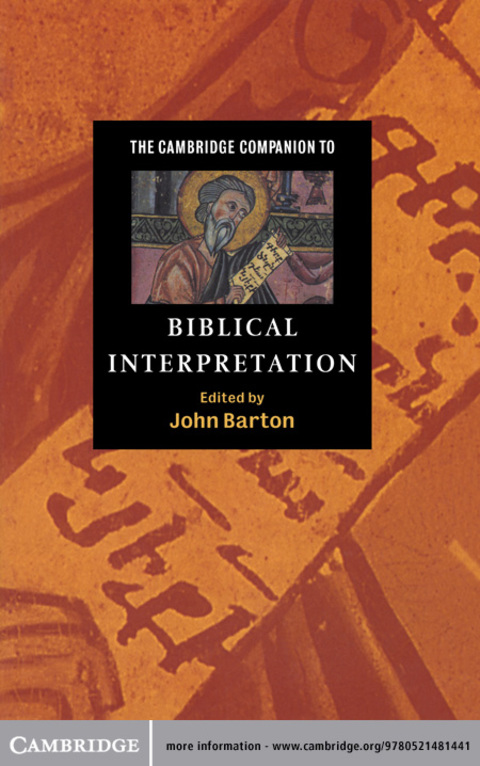 Cover image for book The Cambridge Companion to Biblical Interpretation