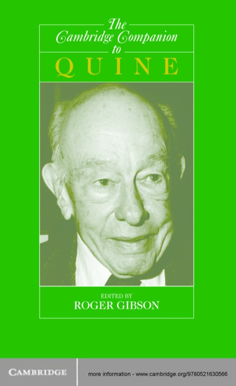 Cover image for book The Cambridge Companion to Quine