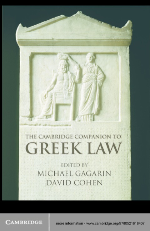 Cover image for book The Cambridge Companion to Ancient Greek Law