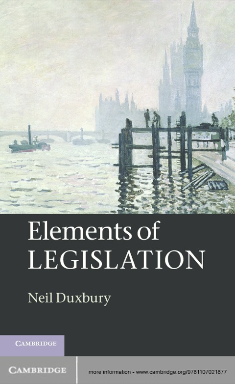 Cover image for book Elements of Legislation