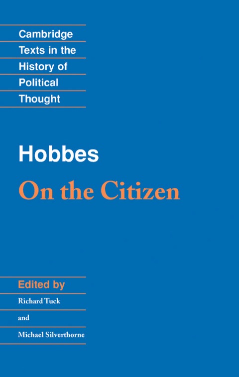 Cover image for book Hobbes: On the Citizen