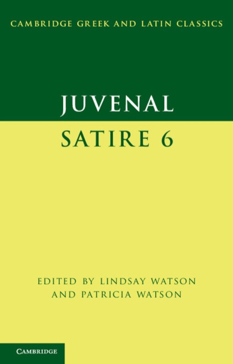 Cover image for book Juvenal: Satire 6