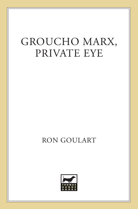 Cover image for book Groucho Marx, Private Eye