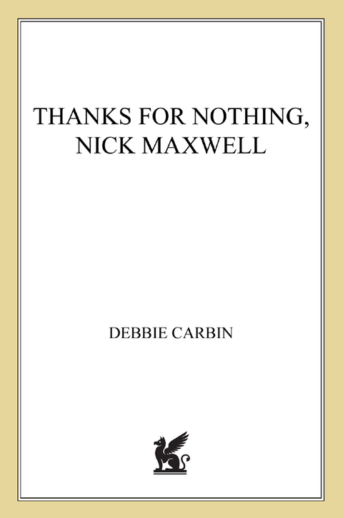 Cover image for book Thanks for Nothing, Nick Maxwell