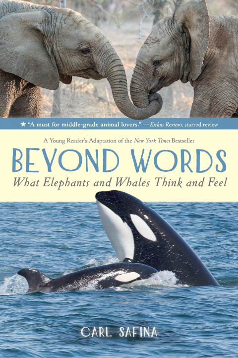 Cover image for book Beyond Words: What Elephants and Whales Think and Feel (A Young Reader's Adaptation)