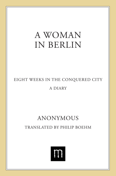 Cover image for book A Woman in Berlin