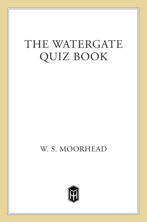Cover image for book The Watergate Quiz Book