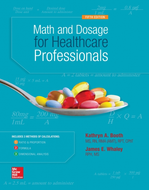 Cover image for book Math and Dosage Calculations for Healthcare Professionals