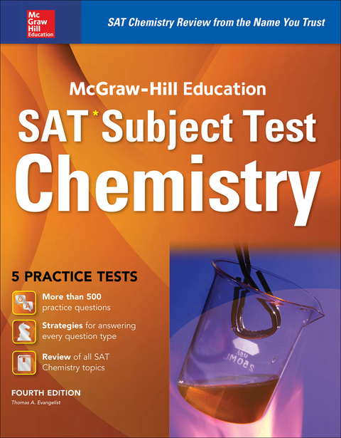 Cover image for book McGraw-Hill Education SAT Subject Test Chemistry 4th Ed.