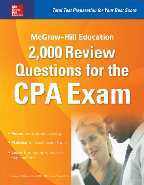 Cover image for book McGraw-Hill Education 2,000 Review Questions for the CPA Exam