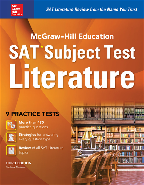 Cover image for book McGraw-Hill Education SAT Subject Test Literature 3rd Ed.