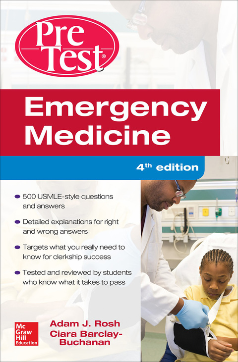 Cover image for book Emergency Medicine PreTest Self-Assessment and Review, Fourth Edition