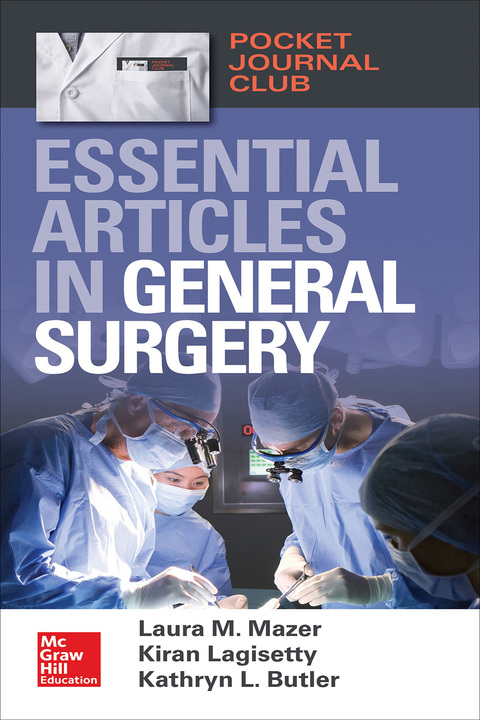 Cover image for book Pocket Journal Club: Essential Articles in General Surgery