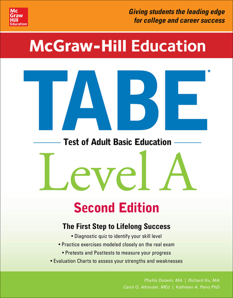 Cover image for book McGraw-Hill Education TABE Level A, Second Edition