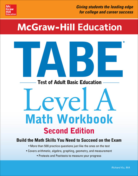 Cover image for book McGraw-Hill Education TABE Level A Math Workbook Second Edition